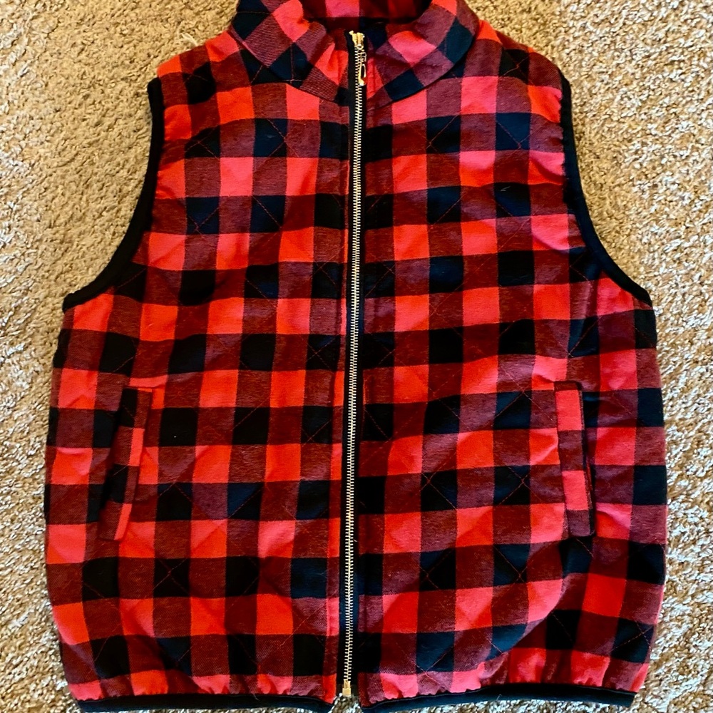 Quilted Vest - Buffalo Plaid